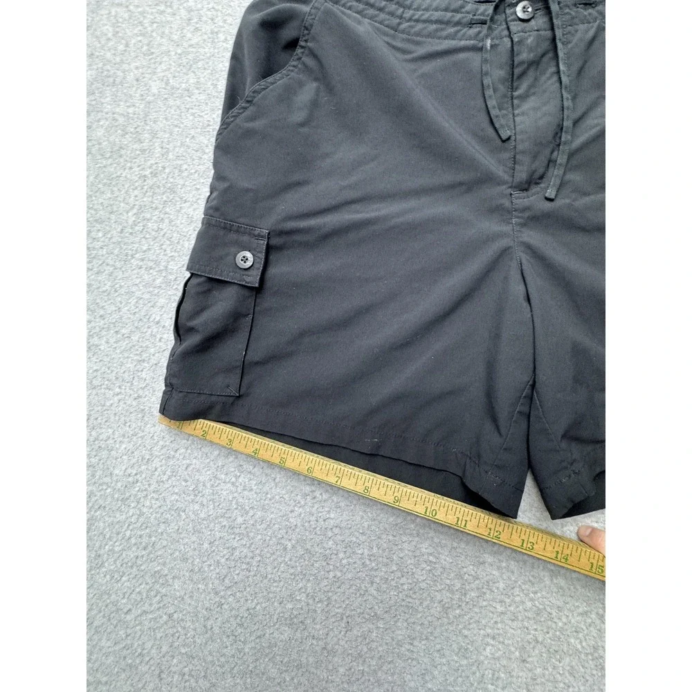 Patagonia Shorts Womens 12 Black Cargo Outdoor Drawstring Waist Pocket Hiking - Picture 2 of 14